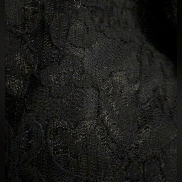 Black Lace Dress with Tulle Skirt - Picture 4 of 4